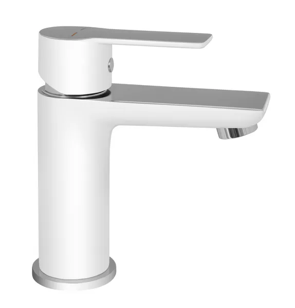 Miješalica za umivaonik MINOTTI STELA bijela / krom bez POP-UP