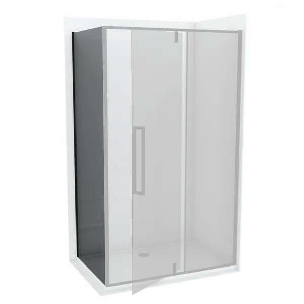 Bočno staklo COPEN ABSOLUT BLACK 800x2000 d staklo 6 mm crni-mat okvir