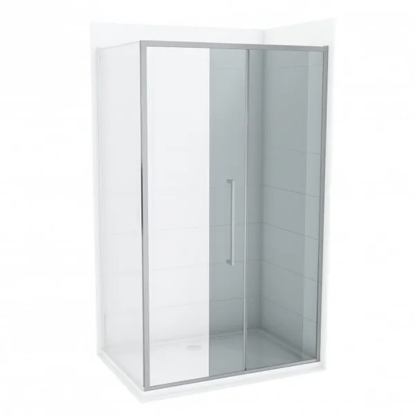 Tuš vrata klizna COPEN DEV200 1000x2000 prozirno staklo 6 mm s tankim okvirom