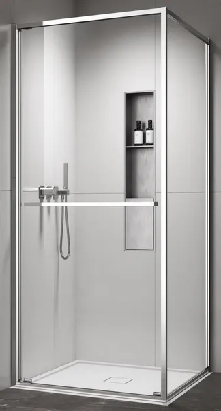 Tuš kabina COPEN ATLAS PRO 1V 800x800x2000 krom prozirno staklo 6 mm
