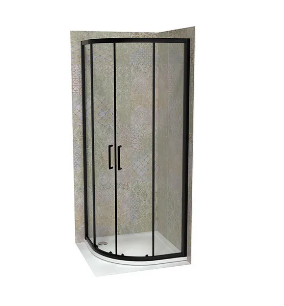 Tuš kabina COPEN ATLAS PRO R900x1950 mat black prozirno staklo 6 mm