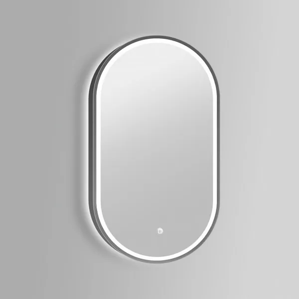 Ogledalo COPEN 500x900 s aluminijski okvirom 40,6 mm LED gunmetal
