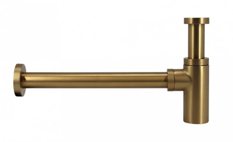 Sifon za umivaonik COPEN 5/4 okrugli LUX brush gold