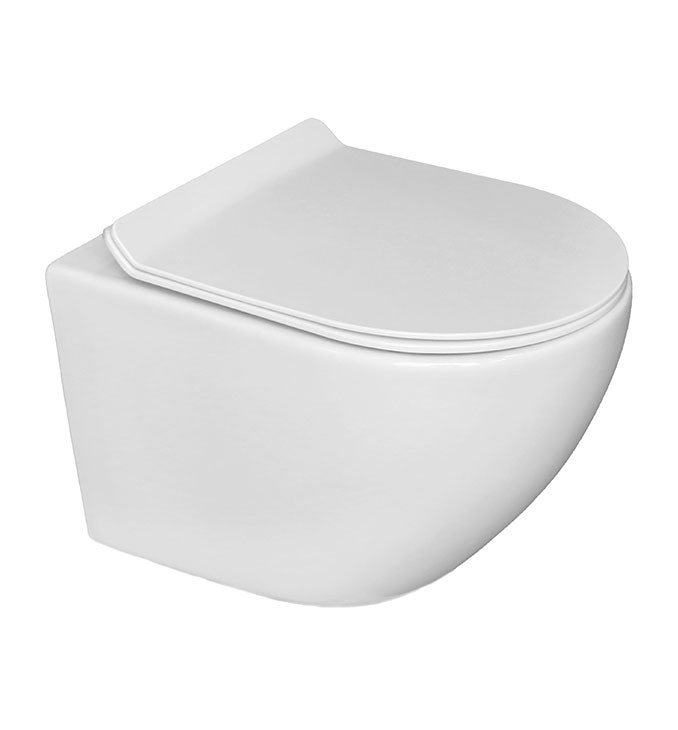 WC školjka OPTIMO rimless s duroplast soft close wc daskom