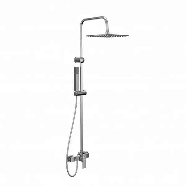 Miješalica za tuš MINOTTI QUADRA NEW s pode. usponskim tušem, ruža 250x250