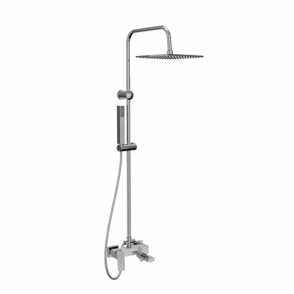 Miješalica za tuš s ispustom MINOTTI QUADRA NEW s usponskim tušem ruža 250x250