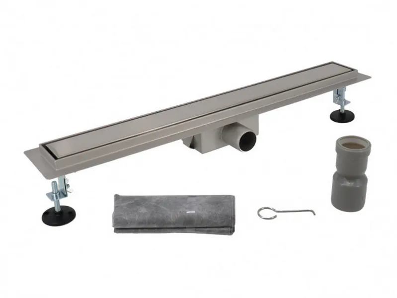 Tuš kanalica inox PROFIL M ROCK 500 brushed za ispunu s keramikom