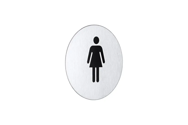 WC oznaka Ž MINOTTI samoljepljiva krom